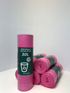 Pack Rollos de Bolsas Rosas x6